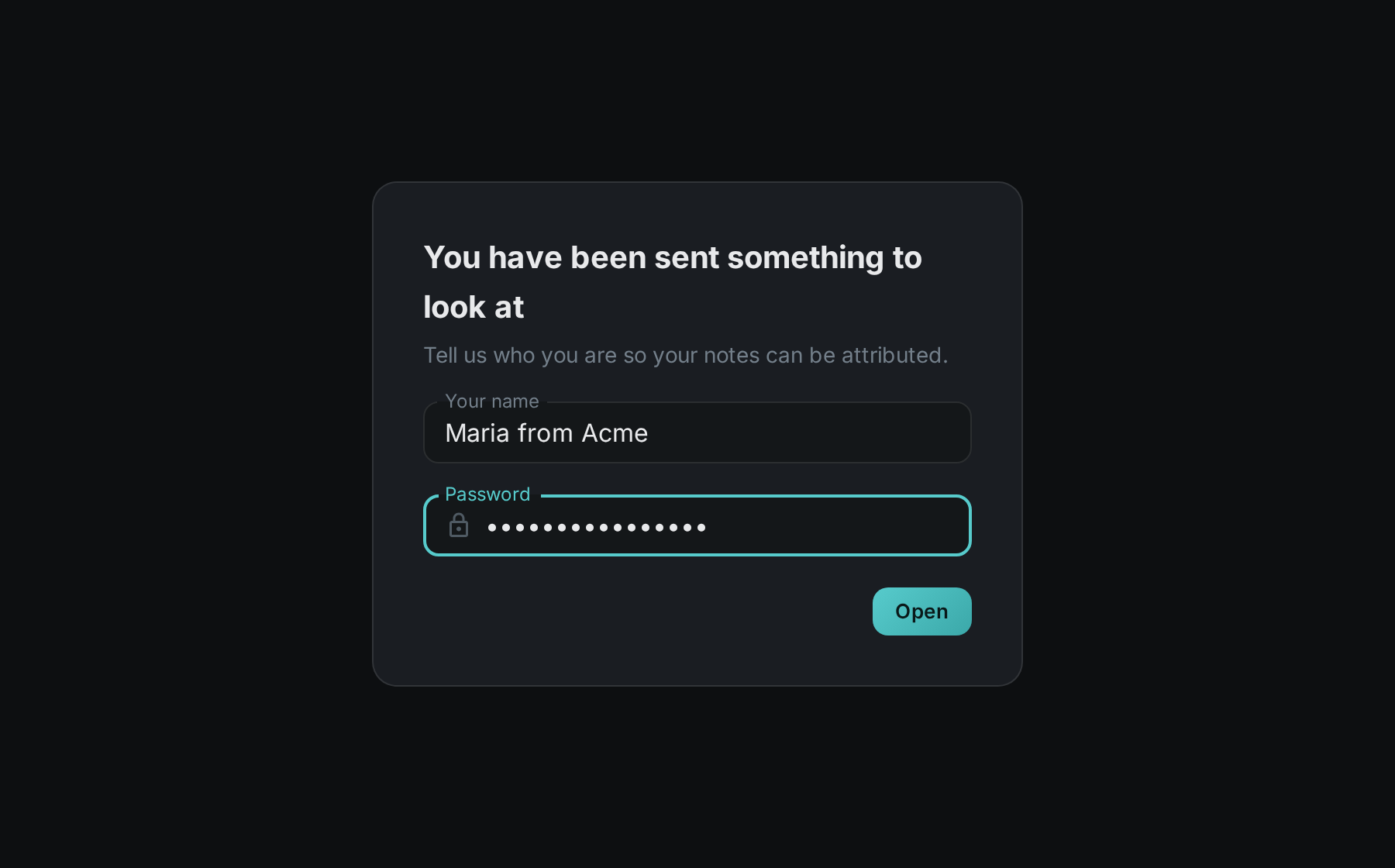 The share link front door